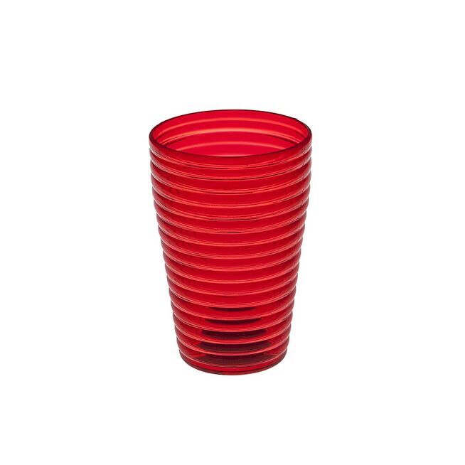 Стакан пластиковый красный/24/1