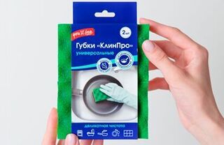Губки с инновационным абразивом “КлинПро”