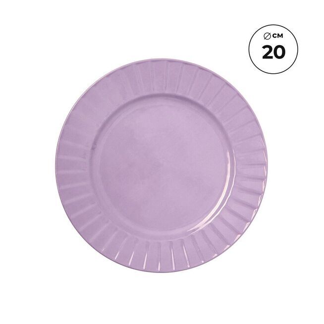 Десертная тарелка "Летние воспоминания", сиреневая 20 см /48/6/1
