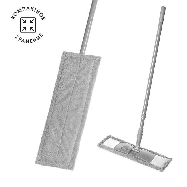 Швабра для пола Еврокласс с насадкой из микроволокна /24/1