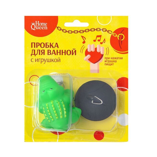 Пробка для ванны с игрушкой/48/12
