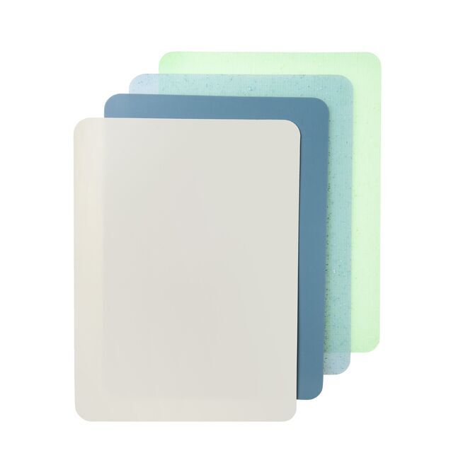 Набор разделочных досок-матов Home Queen "Аквамарин", 4 шт/24/6