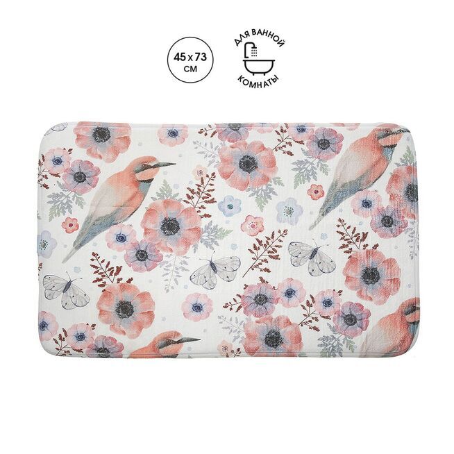 Коврик для ванной в рулоне "Нежность", 45*73см, м/ф/24/1