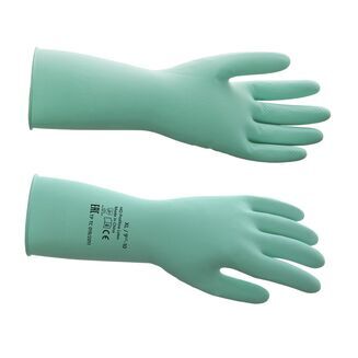 Перчатки латексные многоразовые зеленые, р-р XL HQ Profiline /50/1