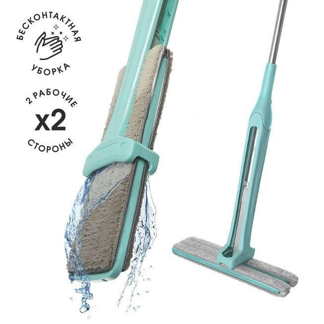 Швабра двухсторонняя со слайд-механизмом "Clean it easy"/12/1
